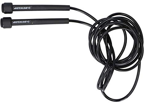 Invero Professional Skipping Rope Fitness Speed Jump Rope - Ideal for General Fitness, Workouts, Fat Burning Exercises, Boxing, Interval Training and more - Black (275cm)