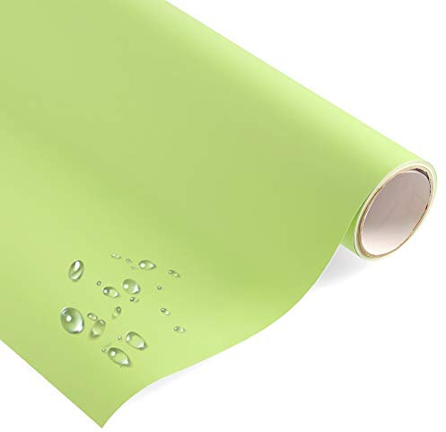timalo® Premium Möbelfolie selbstklebend uni matt Küchenfolie Klebefolie zum Bekleben von Möbel, Türen PVC Folie Küche Bastefolie Türfolie | Pastellgruen-M-500x63cm