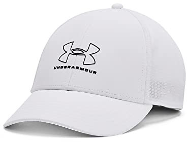 Under Armour Womens Caps Women's Ua Iso-Chill Driver Mesh Adjustable Cap, Wht, 1369802-100, OSFM