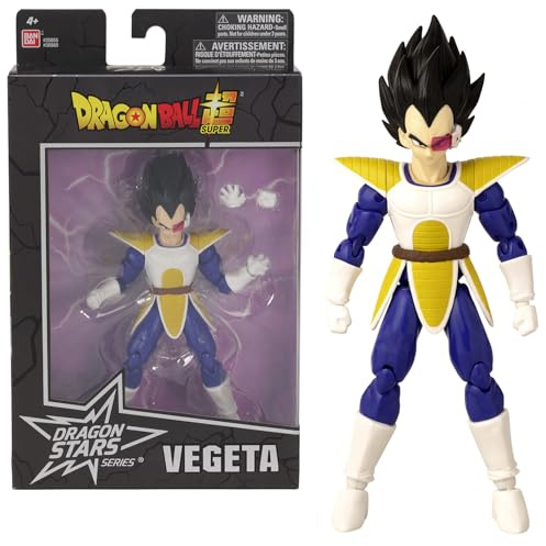 BANDAI - Dragon Ball Super - Dragon Star Figur 17 cm - Vegeta (Version Dragon Ball Kai) - Offizielle Dragon Ball Lizenz - Gelenkige Vegeta-Figur - Spielzeug für Kinder ab 4 Jahren - 36860