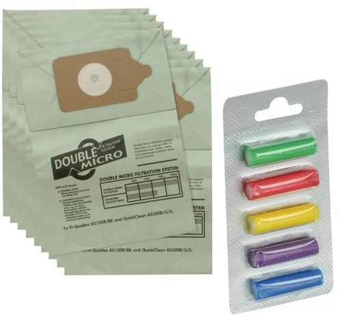 MarysDe@lz 40 x Henry Hoover Bags, Compatible with Numatic Henry, James, Hetty, Basil, Commercial, Double Filtered Paper Dust Bags, Free 5 x Rainbow Air Fresheners, Purple, Vacuum Cleaner Bags