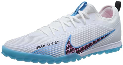 Nike Herren Mercurial Zoom Vapor 15 Pro TF Sneaker, Weiß/baltischblau-rosa Explosion, 40.5 EU