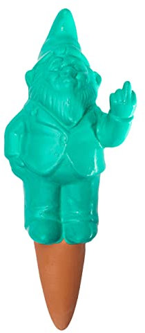 Fisura – Autorriego para macetas Original. Riego automático Verde Menta con Forma de gnomo. Riego para Plantas de Interior con Capacidad de 100 mililitros. Material: Terracota.