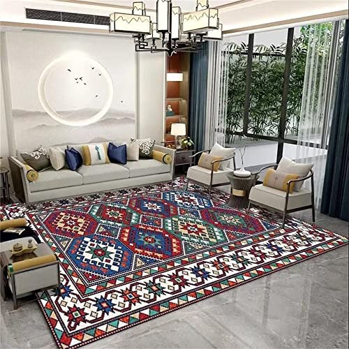 RUGMRZ Fireplace Rug Piece Together Classical Decoration Ideas Large Mat Red Childs Carpet Floor60X90Cm