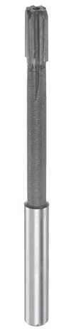 sourcing map Spannen Reibahle 7.6mm H7 Hartmetall Spitze Gerade Flöten Rund Schaft Drehmaschine Fräser