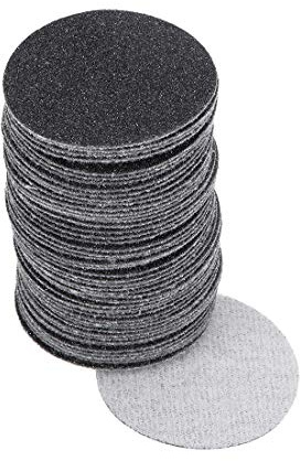 TA-VIGOR 50Pcs 50mm Wet and Dry Sanding Discs, 80 Grit 2 Inch Hook and Loop Sandpaper Electrostatic Sand Planting Silicon Carbide Sanding Discs