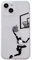 Keyihan Cover Trasparente per iPhone 15 (6.1), Design Layup Pallacanestro, Custodia Antiurto per Appassionati di Basket, Silicone TPU Flessibile, Sottile e Leggera, Protezione 360° con Airbag