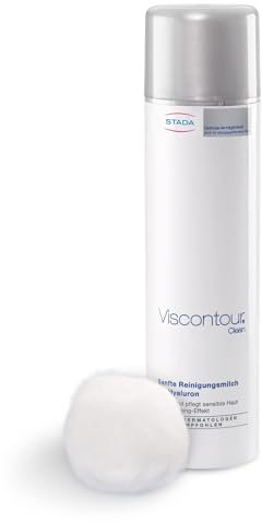 Bundle aus VISCONTOUR Clean - sanfte Reinigungsmilch mit Hyaluron 200ml + VISCONTOUR Cream Tag - Tagescreme mit Hyaluron - Intensive Pflege für trockene und sensible Haut, 200ml