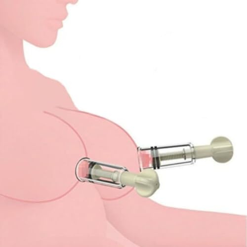 2pcs Nipple Suckers Pump, Nipple Suckers Vacuum Suction Cup Nipple Sucker Breast Pump Nipple Suckers Vacuum Suction for Mother and Women Nipples Cups