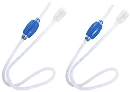 GUEDKIKL Aquarium-Wasseraustauscherpumpe, Staubsauger für Kies und Sand, Siphonpumpen für Aquarien und Aquarien, manuelle Aquarium-Reinigungswerkzeuge (170,2 cm), 2 Stück
