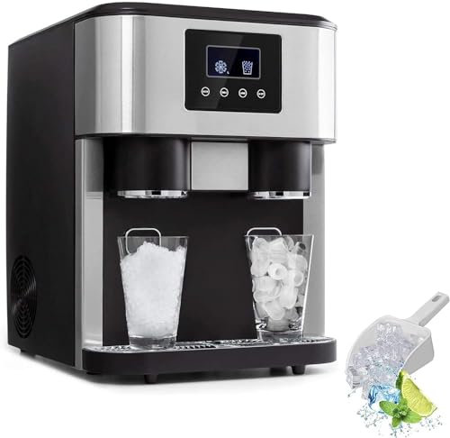 16kg 3 In 1 Ice Maker for Countertop - Electric Ice Making Machine - Ideal for Home, Bar and Restaurant - Ice Cubes, Crushed Ice, Ice Water
