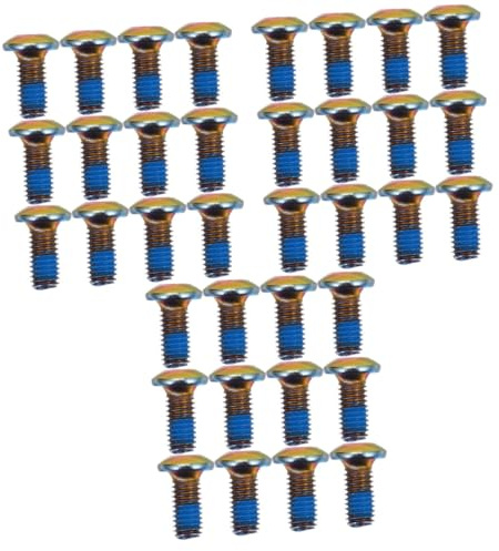 BESPORTBLE 12pcs Titanium Steel Brake Pad Screws Colors for Mountain Bike Disc Brake Bolts Bike Screw Kit