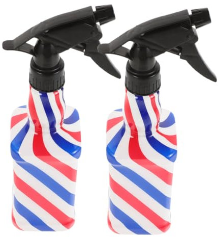 BIUDECO 2pcs Water Spray Bottle for Hair Heat Protection Fine Mist Mister Barber Spray Bottle Pump Empty