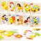 RNHDLY Holzpuzzle Kinder, 10 Stück Steckpuzzle Holz ab 1 2 3 Jahren, Montessori Holzspielzeug Puzzle, Lernspielzeug Holzpuzzle, Geschenk für 1 2 3 Jährige Jungen und Mädchen