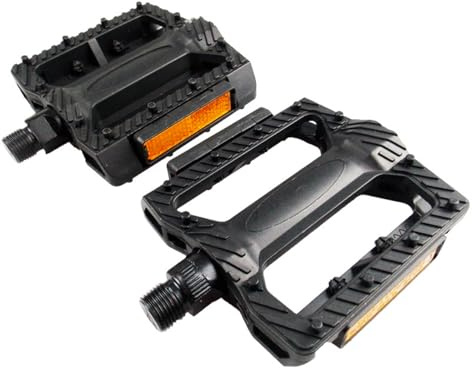 HOUSON Pedali antiscivolo MTB (121 x 94 x 29 mm) con riflettori per BMX, MTB, bici da corsa PL008