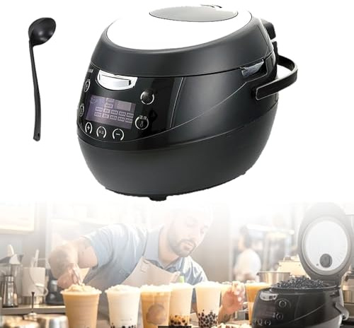 Olla comercial for cocinar Boba de 8L, máquina automática for calentar perlas, máquina for cocinar Boba, olla interior antiadherente, for una amplia gama de establecimientos, incluidos bares(8L)
