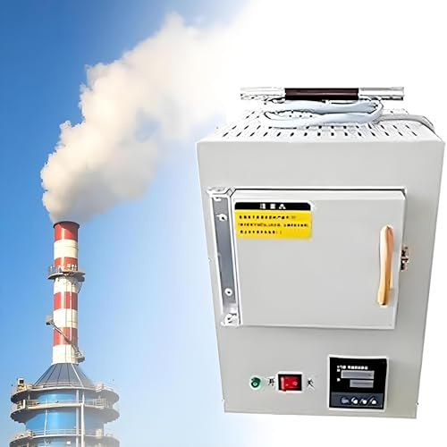 JXYQ Forno a muffola Compatto da banco, Forno in Fibra Ceramica, Piccolo Forno Elettrico da Laboratorio, Controllo Programma Integrato, Forno Termico per Metallo/Ceramica/plastica/Titanio