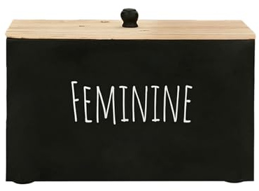Generisch Tampon Aufbewahrungsbox 3 Fächer Mit Deckel Und Schublade, Badezimmer Organizer Holz Wattepadspender Für Wattepads Wattestäbchen Tampons Und Binden