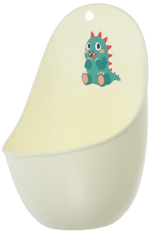 HEALSOPTHY Vasino per Bambini da Parete Installazione Salvaspazio in Pp Beige, Orinatoio Educativo a Forma di Cartone Animato per Bagno, per Bambini Maschi