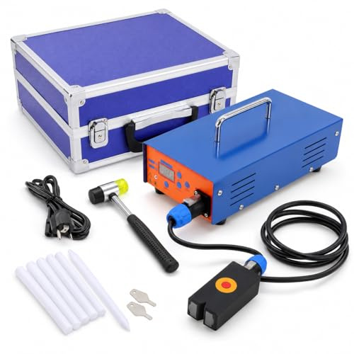Machine de Débosselage Carrosserie 1380W, Débosseleur Sans Peinture PDR 220V, Kit Chauffage à Induction 150kHz avec Écran Numérique, Outil Réparation Bosses Voiture pour Atelier Auto