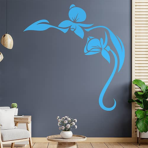 Orchidée Sticker mural en 6 tailles - Décoration murale - Pour cuisine, salon, chambre à coucher, salle de bain