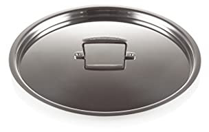 Le Creuset Tapa de Acero Inoxidable, Una capa, diámetro 30 cm, 439 g, Diseño apto para la sartén de servir, 96100830000098