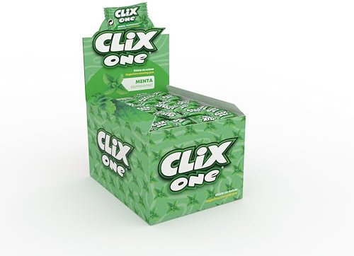 CLIX ONE MENTA - Chicle sin azúcar - Caja de 200 unidades