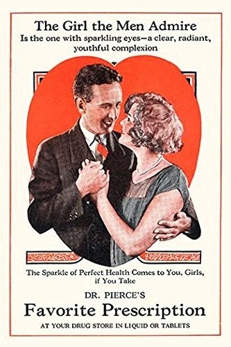 The back cover of a quack medicine brochure made by Dr Pierce The favorite prescription creates sparkling eyes and a youthful complexion Poster Print by unknown (18 x 24)