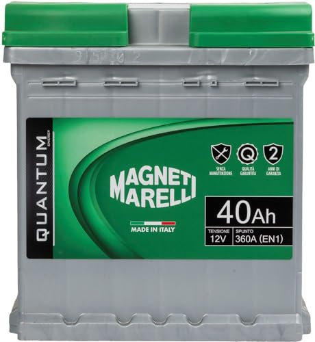 Quantum Energy Magneti Marelli Batteria per auto 40AH 12V 330A EN1 per cassetta L0
