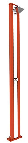 ARKEMA Doccia Solare con miscelatore Spring S Arancio e fascia Inox