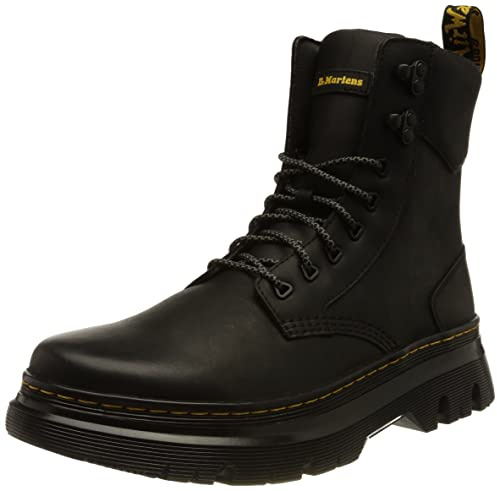 DR. MARTENS Herren Tarik Leather Amphibians, Black Wyoming, 46 EU