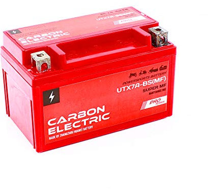 Batterie Gel Carbon Electric Akku 4-20Ah Motorrad Motorroller Quad wartungsfrei neu (7 Ah UTX7A-BS(MF))