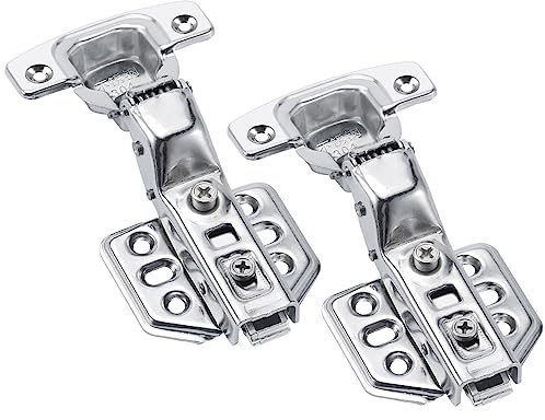 set di 2 Cerniere per Ante Cerniere a Scomparsa Inox Cerniere Ammortizzate Cerniera per Anta Interna