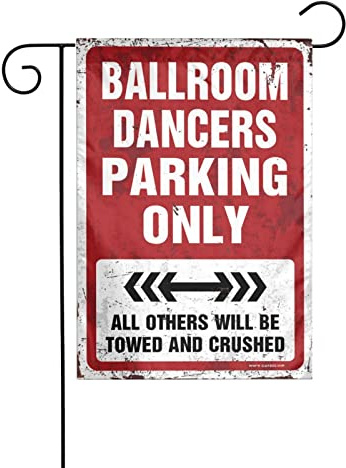 Petit drapeau de jardin pour danseurs de salle de bal, parking uniquement, mini drapeau de jardin, drapeau de jardin