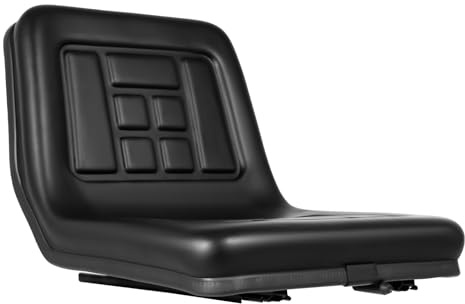 KEESUNG Siège universel pour tracteur, tondeuse autoportée, siège de tracteur, siège conducteur, pelleteuse, siège de chariot élévateur, mini pelleteuse, coque de siège, siège à voie étroite, noir