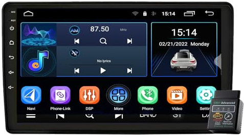 Für FIAT Ducato 2006-2022 Autoradio USB Bluetooth 8 Core 9 Android 12 Autoradio DAB+Radio CarPlay Navi GPS HD Touchscreen Autoradio Bluetooth DAB+Radio WiFi,FM Radio (2GB RAM+32GB ROM)