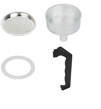 WIIYENA Maintenez l'efficacité de votre cafetière expresso moka avec des pièces de rechange parfaitement adaptées, un joint, un entonnoir, un filtre (9 tasses)