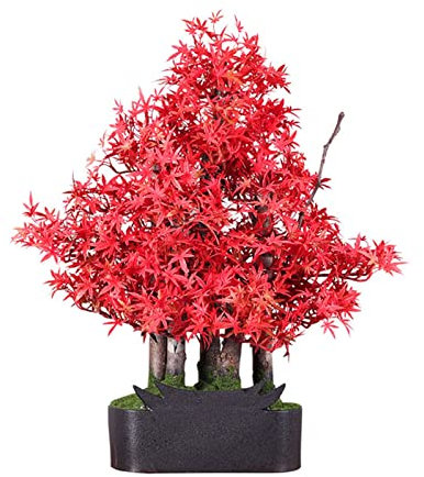 Künstlicher Bonsai-Baum Künstlicher Bonsai-Baum, Ahornbaum, künstliche Pflanzen, Dekoration, gefälschter Baum, künstliche Zimmerpflanzen im Topf for Heimdekoration, Innenbereich Bonsai Kunstpflanze