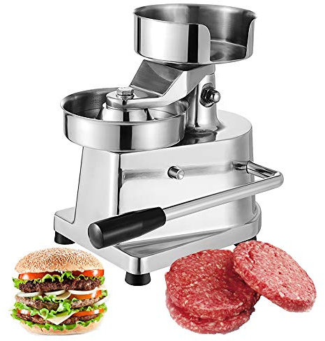 SmPinnaA Pressa per Hamburger Commerciale per Patty Pressa per Hamburger Antiaderente per Preparare Facilmente Deliziosi Hamburger, con Carta Oleata da 500 Pezzi, Manuale