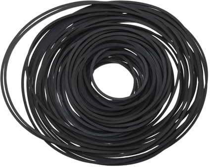 OTOTEC 112PCS 1MM Cinghie In Gomma Per Registratore Lunghezza Piegata 40-190mm Mix Cassette Tape Machine Belt Per Registratori CD-ROM Video Machines Walkman DVD Drive (2 Set)