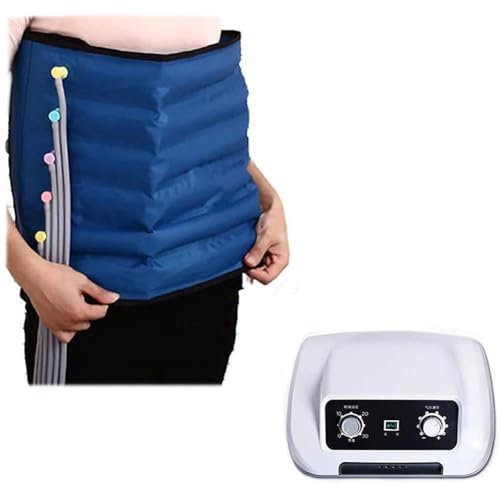 HAODING Massaggiatore Onde Pressione Gambe Piedi, Stivali Pressoterapia, Apparecchio per Massaggio, Massaggio A Compressione Ai Polpacci E Coscia, per Rilassare Muscoli delle Gambe(Color:1*Waist)