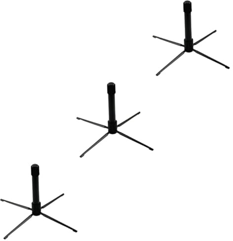 Abaodam 3St Flötenständer Flötenstativ mit Rack Klarinettenhalter Desktop-Flötenhalter klappbarer klarinettenständer Gestell für Blasinstrumente Displayhalter Plastik
