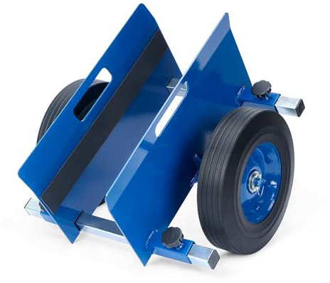 Nisorpa Heavy Duty Panel Dolly, 1100LBS Capacity Granite Slab Dolly, Adjustable Drywall Mover with 10 Solid Wheels for Drywall Sheet Material Handling All Terrain Moving Cart