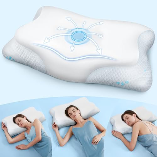 CloudÉtoile Memory Foam Kudde Vit 64x38x12 cm