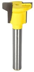 1 pieza 1/4 vástago moldura de cajón enrutador broca bloqueo de cajón espiga cuchillo enchufe madera fresa cortador puerta carpintería herramienta ingleteada(6.35x19.05MM)