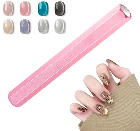 JIYIN 1 Stück Cat Eye Magnet, Nagel Magnet Katzenaugen Magnet für Nägel Nagelmagnetstifte Nagel Magnet Stick Doppelkopf-Nagelmagnet Nail Art Werkzeug für Katzenauge Nail Art Design