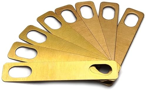 Gitarrenhals-Unterlegscheiben, Verbindungs-Halsplatte, E-Gitarre, verstärkte Platte, Schrauben am Hals, Reparaturwerkzeug, Gitarrenbauer-Werkzeug, 8 Stück