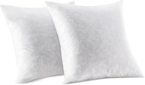 DECODEKO -Relleno de Cojín de Fibra Hueca Siliconada de Alta Recuperación (2/4/6 Unidades),Cojines Sofa con Relleno Incluido,Relleno cojin,Cojín Decorativo para Casa,Suave (2pcs, 50 * 50cm)