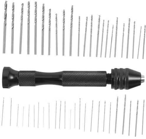 Holibanna Brocas Helicoidales Manuales Mini Taladro Manual Con Brocas Surtidas Para Trabajos Manuales Herramientas De Perforación Manual Para Maquetas Taladro Para Metal