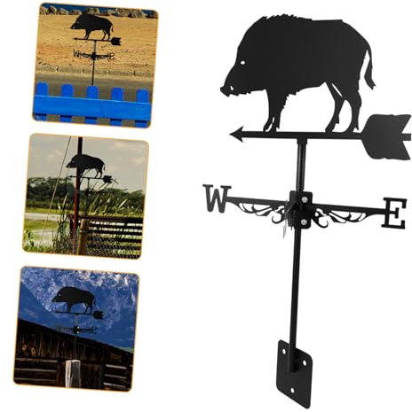 Girouette Animaux Décorative Vent Vane Vintage pour Jardin Cour Outil de Mesure Vent pour Décoration Externe